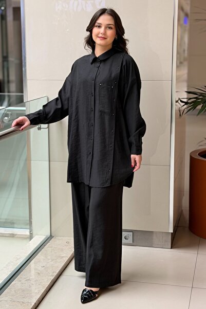 Ceremony Çapraz Cep Detaylı Pantolonlu Safari Takım