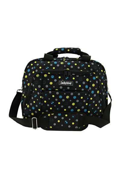 Lamonza Geantă de avion Smiley Face Be Happy 36x29x14 cm, 0,48 kg, atașabilă ...