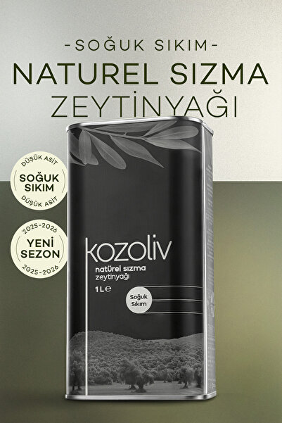kozoliv Soğuk Sıkım Natürel Sızma Zeytinyağı 1 LT