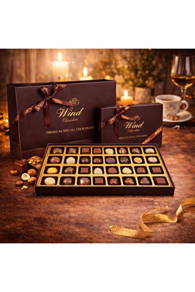 wind çikolata Premium Sipesiyal El Yapımı Hediyelik Belçika Çikolatası Kahver...