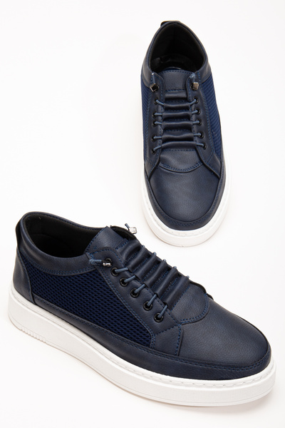 By Oxford Men's Casual Lightweight Poly Stitched Sole Walking Sneakers