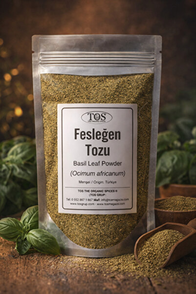 TOS The Organic Spices Fesleğen Yaprağı Tozu 50 gr (1. Kalite) Ocimum african...