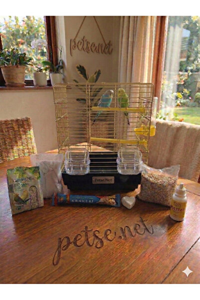 Mavi Kaktüs PETSE ÇİFT KAPILI 30x23x37(YÜKSEKLİK) IZGARALI VE ÇEKMECELİ MUHAB...