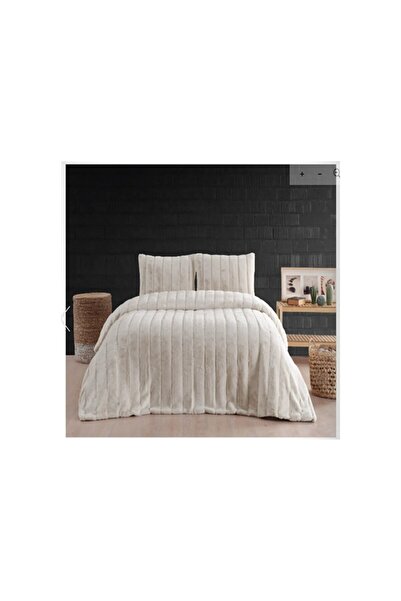 Merinos طقم غطاء سرير مزدوج باللون الرمادي الفاخر