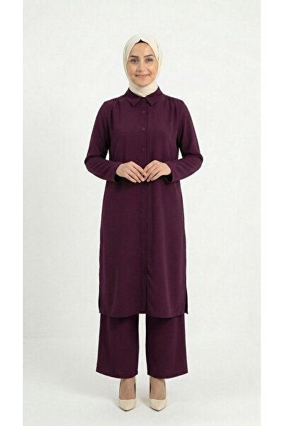 BENAHOLL Σετ με μακρύ παντελόνι και μπλούζα με τσέρπες στους ώμους Bera-TN034...