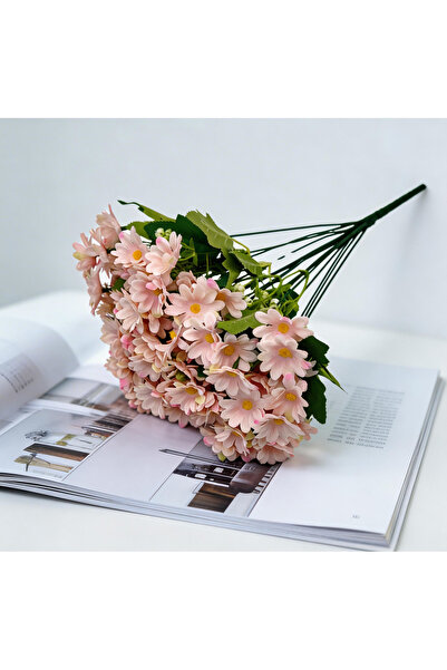 Çınar çiçekçilik Artificial Daisy Bunch 42 cm – 18 Branches Fabric Bouquet | ...