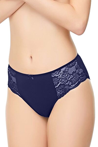 Belinay Ženske 4-dijelne Čipka bočne Modal gaćice 0240 | Mornarsko plave