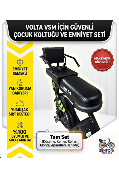 Volta Vsm Yan Korumalı Çocuk Koltuğu, Emniyet Kemerli Vsm Deri Arka Koltuk, S...