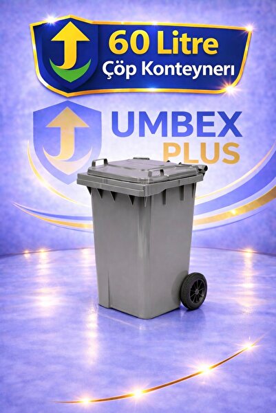UMBEX PLUS Umbex Plastik Çöp Konteyneri 60 Litre Plastik Konteyner - A Isıya ...