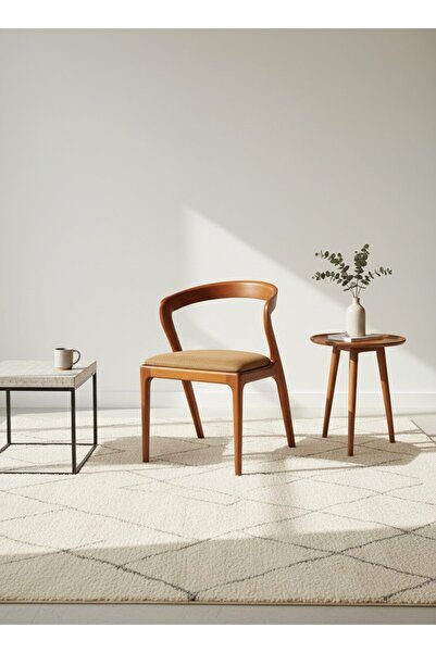 KleinHaus Furniture Bangkok Ahşap Yemek Sandalyesi (Değiştirilebilir Renk ve ...