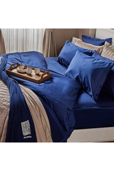 Yatsan Maison Lacelle Fitted Lacivert Nevresim Takımı