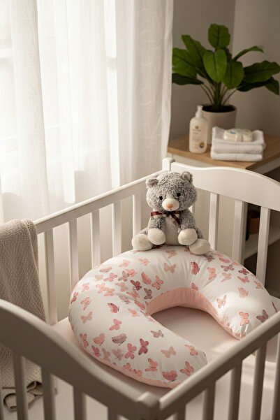 ebabynest وسادة الرضاعة الطبيعية من سلسلة Kelebek باللون الرمادي