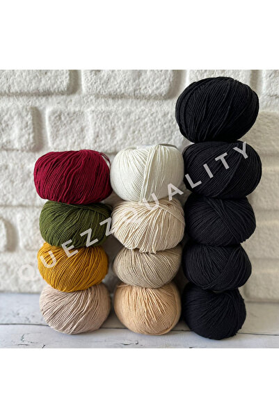 Yarnart Σετ πλεκτού με νήματα τζιν, 13 τεμάχια νήματα πλεξίματος, Σετ πλεξίμα...