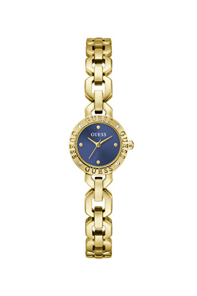 Guess Ladies Yellow Gold Tone Round Analog Watch