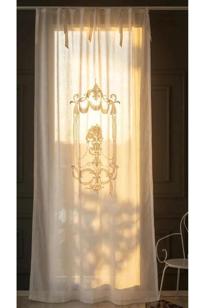 CASA NATURALE Soleil Linen Look Panel Curtain Ecru (Dimensions Width X Length)