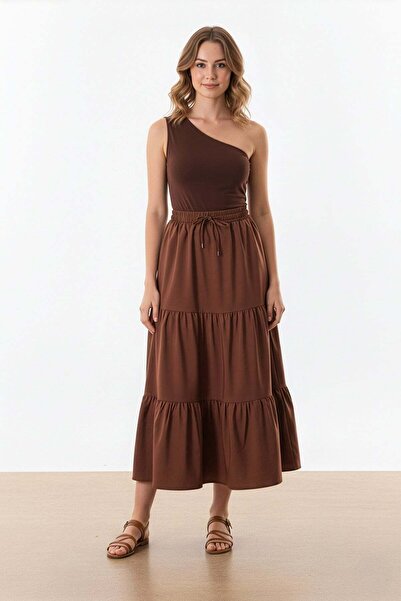 Fulla Moda Terikoton tkanina, suknja sa volanima