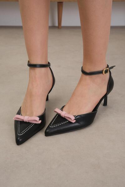 Mio Gusto Ingrid Fiyonklu Culoare Neagră Femei pantofi cu toc