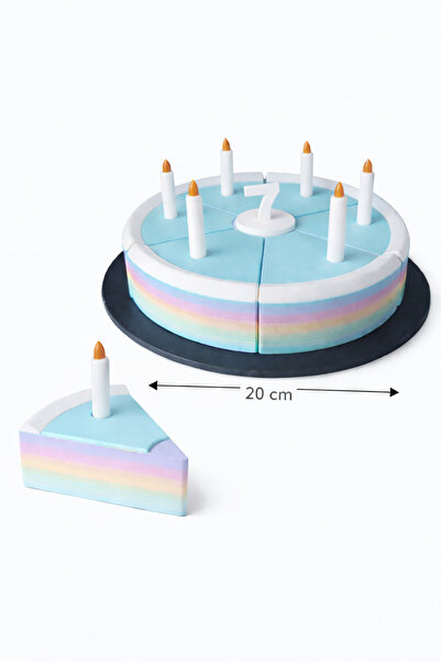 YAHO OYUNCAĞIN DOĞAL HALİ Oyuncak Pasta Seti 6 Dilim