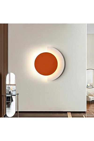 LightPlanet Lampă de perete LED portocalie D30cm 3 funcții 26W 5 x 30 x 30 cm...