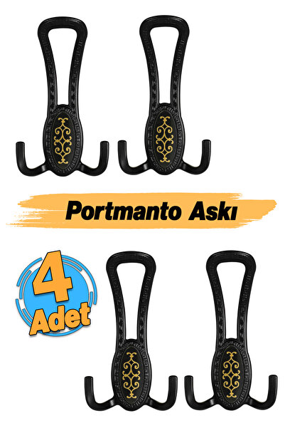 Badem10 Palmira Portmanto Vestiyer Duvar Askısı Metal Dolap Elbise Askılığı M...