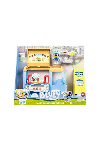 TM TOYS Bluey - Set de joacă Bluey și duba cu mâncare, multicolor, 3 ani+