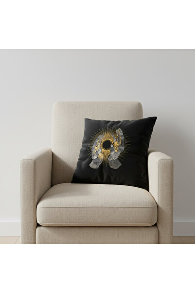 harmony factory Mystic Energy Με κέντημα Μαύρο Θήκη διακοσμητικού μαξιλαριού ...