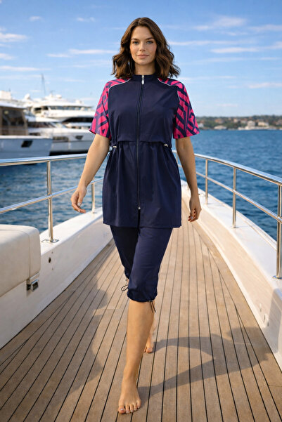 YUYİ ملابس سباحة نسائية من TESMAY مصنوعة من قماش الليكرا المقاوم للماء مع سحا...