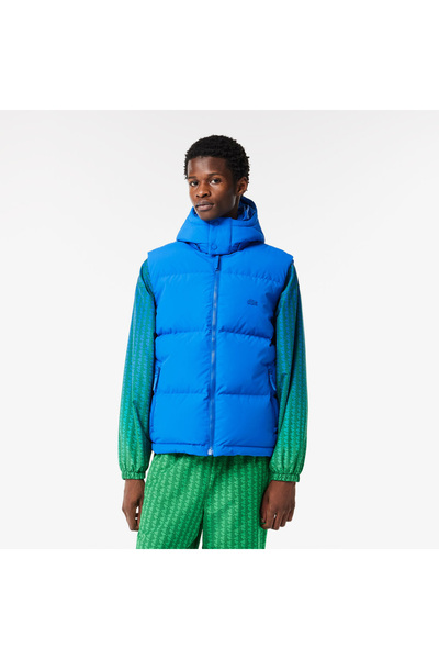 Lacoste Erkek Kapitone Mavi Yelek