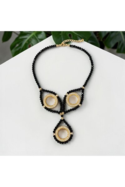 Arjew 3 Aparatlı Çeyrekli Baklava Model Kolye