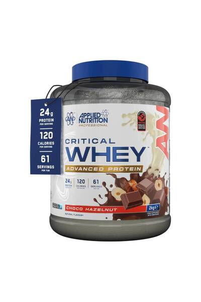 applied nutrition مسحوق بروتين مصل اللبن كريتيكال، (2 كجم - 67 حصة، بنكهة الش...