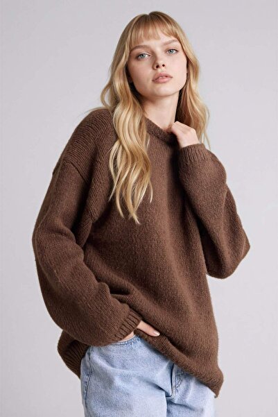 DeFacto Oversized Crew Neck Sweater G6032Ax25Wn