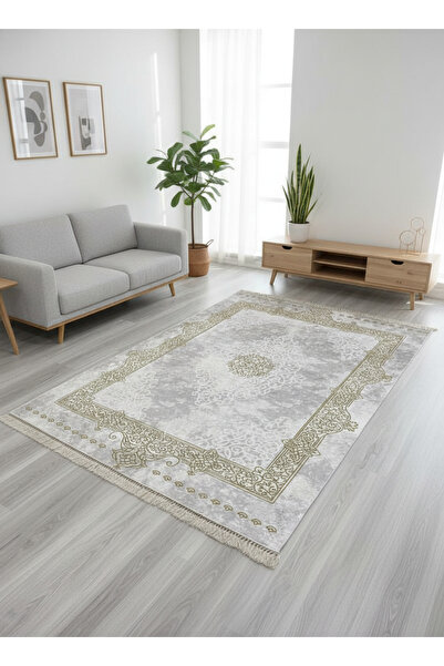 ALLGELSİN DİJİTAL BASKI YIKANABİLİR KAYMAZ TABAN HALI ALTI METRE KARE SALON O...
