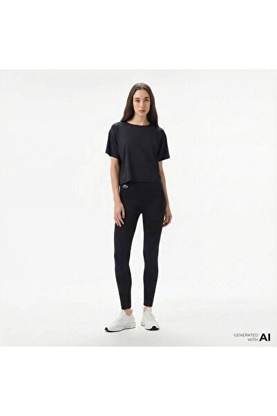Lacoste Kadın Slim Fit Siyah Tayt