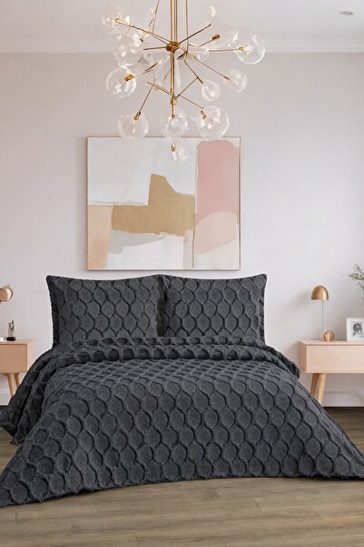 d'niss home touch of nature in your home Petek Desenli 3 Parça Çift Kişilik Y...