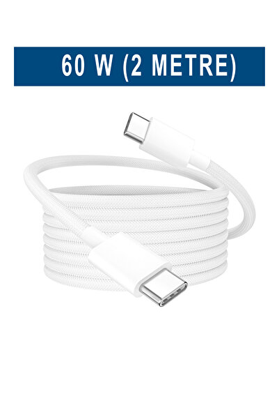 WANNA PROTECT 60W Destekli Iphone Samsung Uyumlu Type C To Type C Hızlı Şarj ...