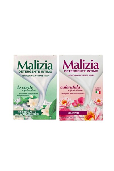 Malizia Pachet 2x Săpun lichid intim cu Gălbenele și Lotus & Ceai verde și Ia...