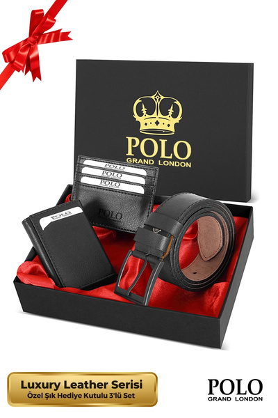 POLOGRAND London Original Men's Set of 3 with Special Gift Box Groom Gift Lux...