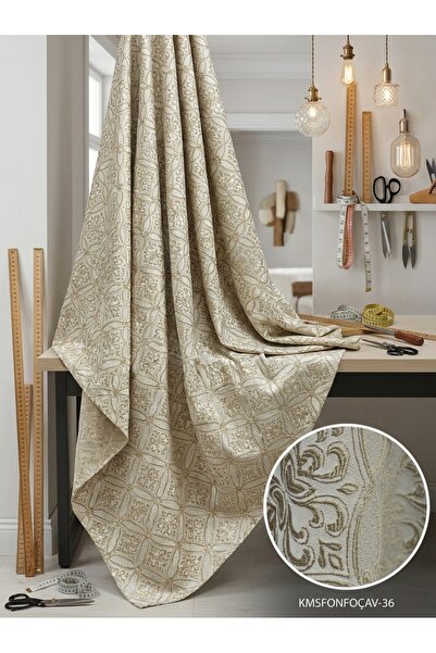 LEVENT ÖZEL Jakar Desenli Jakar Dokuma Perdelik Kumaş 100en300boy