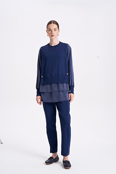 Niliwi 3107 ETEĞİ ÇİFT KATLI KUPRA TUNİK