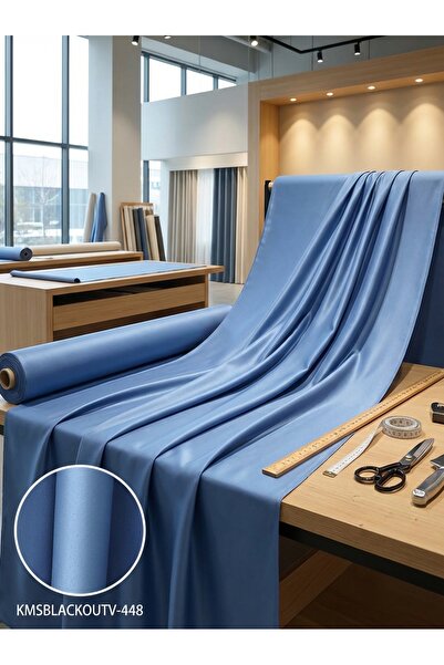 LEVENT ÖZEL Blackout Çift Taraflı Saten Dokuma Fon Perdelik Kumaş 100en300boy