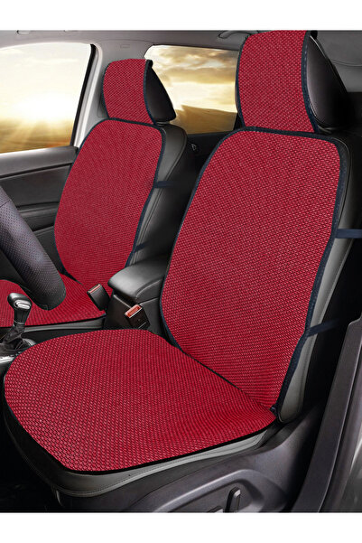 KONFORUM Anti-Sweat Car Seat Cushion (Front & Rear Set) Cotton Fabric Seat Co...