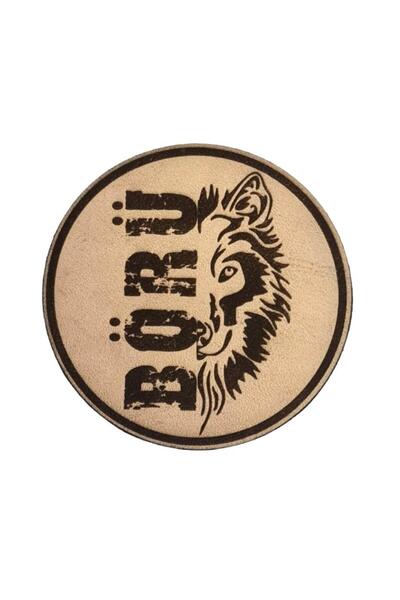 Seyhan Askeri Malzeme BÖRÜ YAZILI - Deri PEÇ - Arma - Askeri Patch