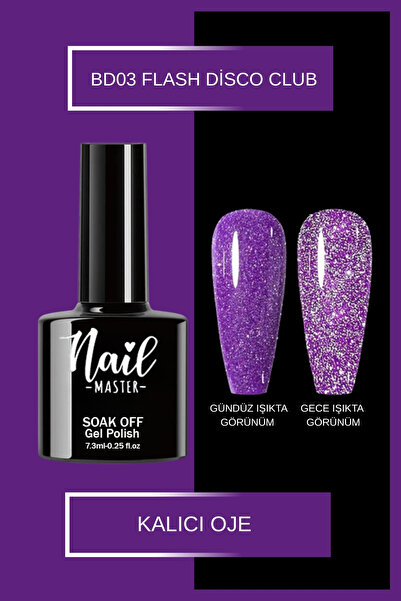 Nail Master Kalıcı Oje Bd03 Flash Disco Club Serisi 7,3ml
