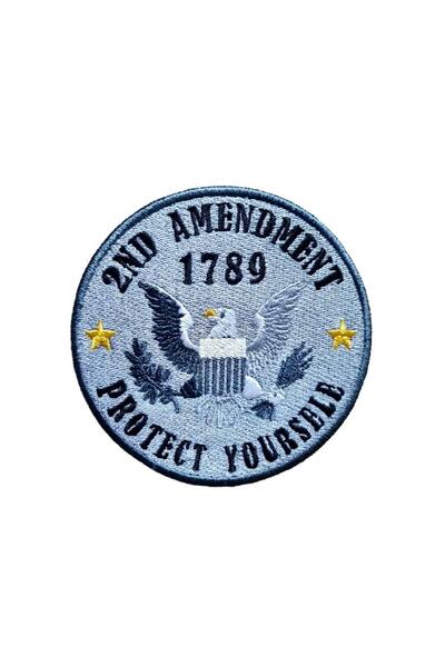 Seyhan Askeri Malzeme 2nd Amendment Askeri Patch Yama Havacı Peç- PEÇ