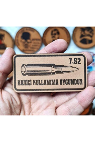 Seyhan Askeri Malzeme 7,62 Harici Kullanıma Uygundur Deri PEÇ -Arma - Leather Patch