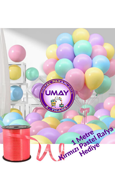 Atom 1 Adet 12 İnç Pastel Makaron Balon | Karışık Renkli Lateks Balon Parti &...
