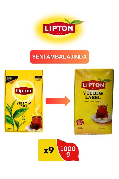 Lipton Yellow Label Dökme Çay 9x1000gr