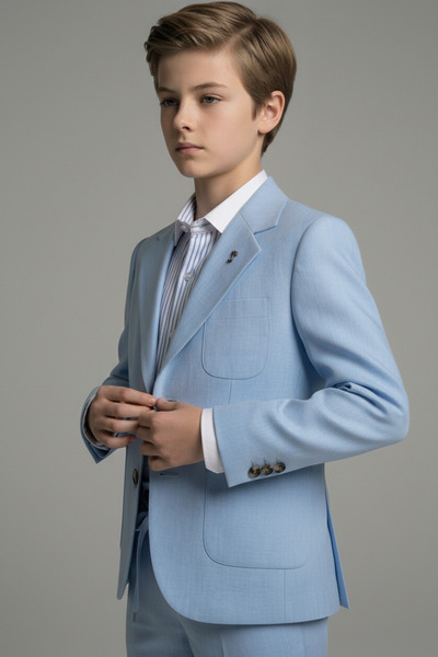 Doctor junior Costum sport din 3 piese pentru băieți din in