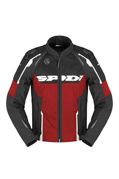 Spidi سترة RACE WARRIOR 2 NET الصيفية باللون الأسود والأحمر