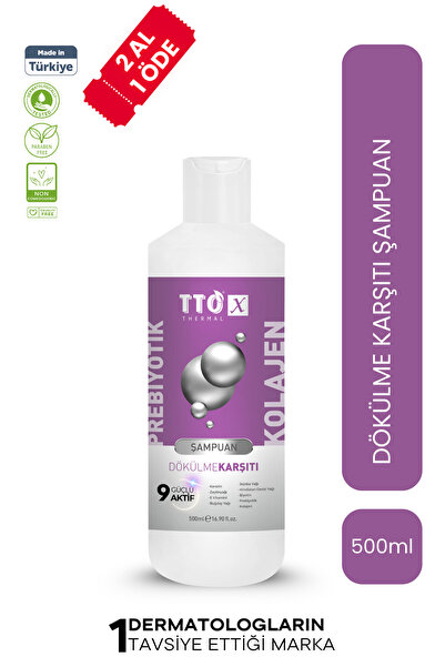 TTO X-Anti-Hair Loss Hair Shampoo 500 ml Collagen and Prebiotic Care